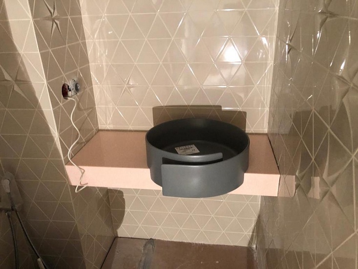 Оригинальная столешница с раковиной из акрилового камня для ванной Оригинальная столешница с раковиной из акрилового камня для ванной